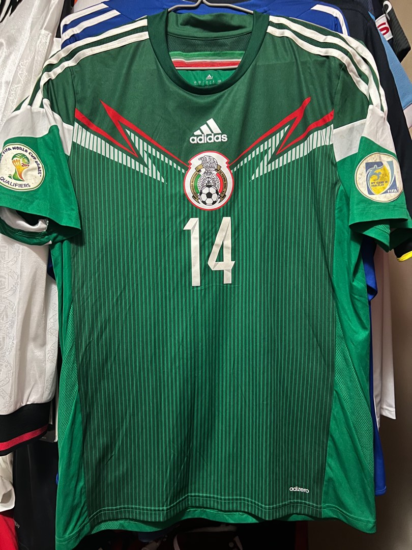 墨西哥國家隊Mexico 2013/14 主場球員版adizero 球衣L碼14號小豆