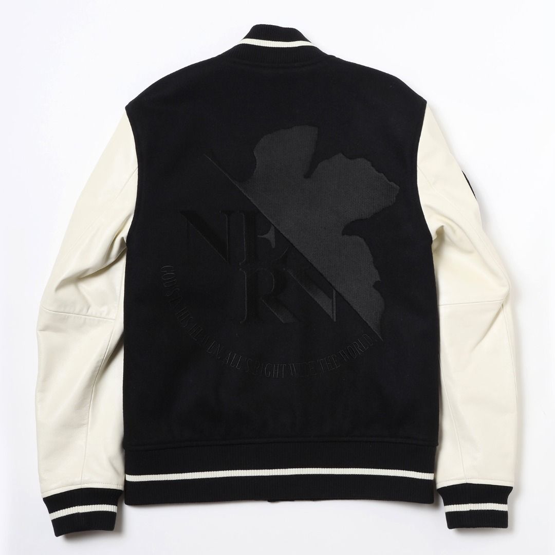 【WEB限定】 EVANGELION (BLACK×WHITE(EVA-01 JACKET BASEBALL ウェア