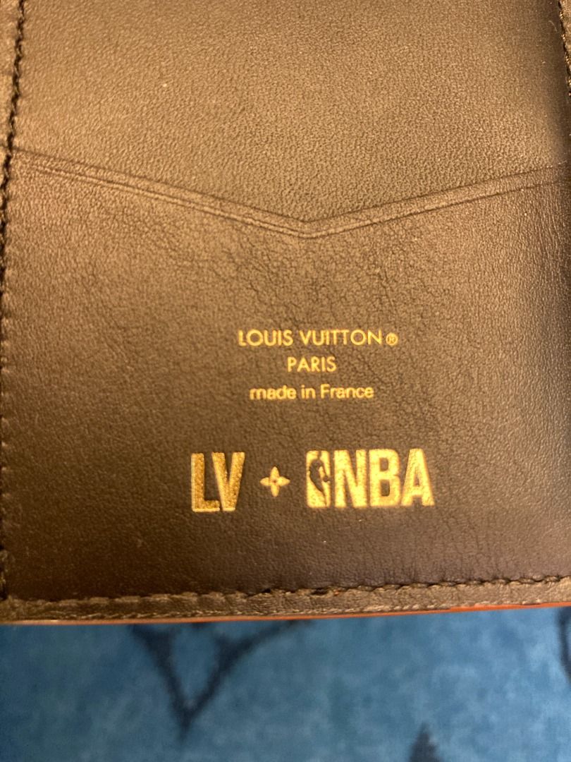 Louis Vuitton x NBA Pocket Organizer Ball Grain Leather Brown in