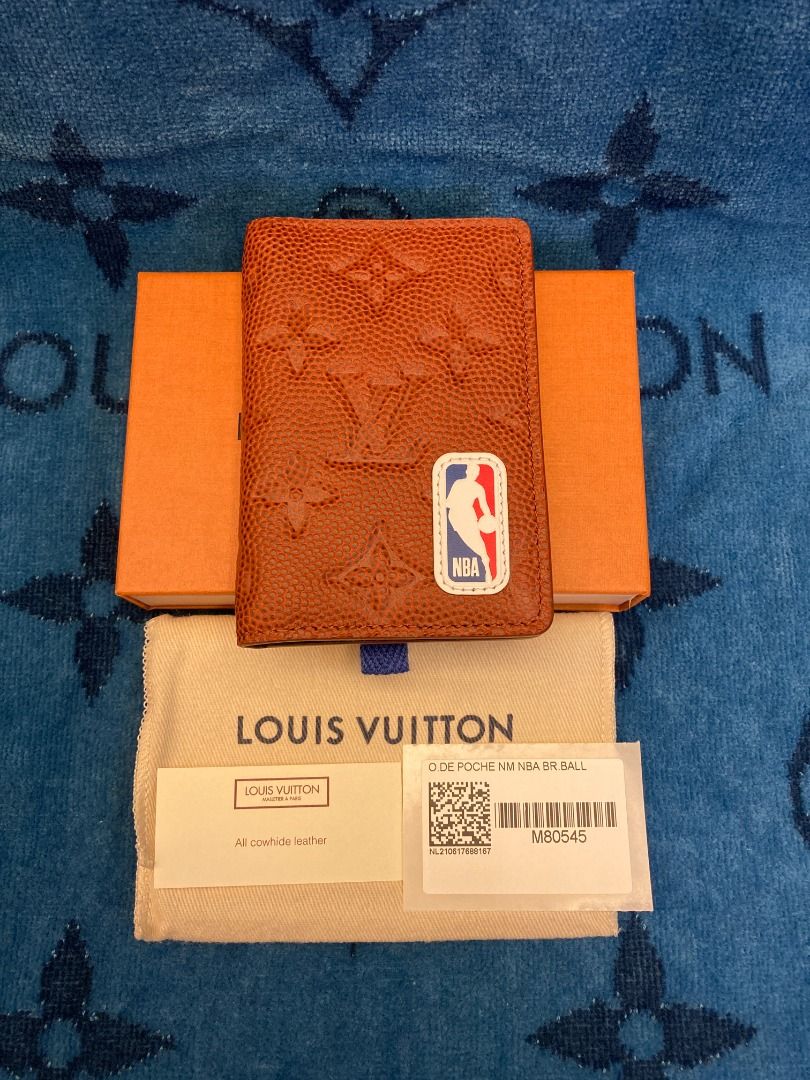 Louis Vuitton LV Pocket organizer LV x NBA White Leather ref