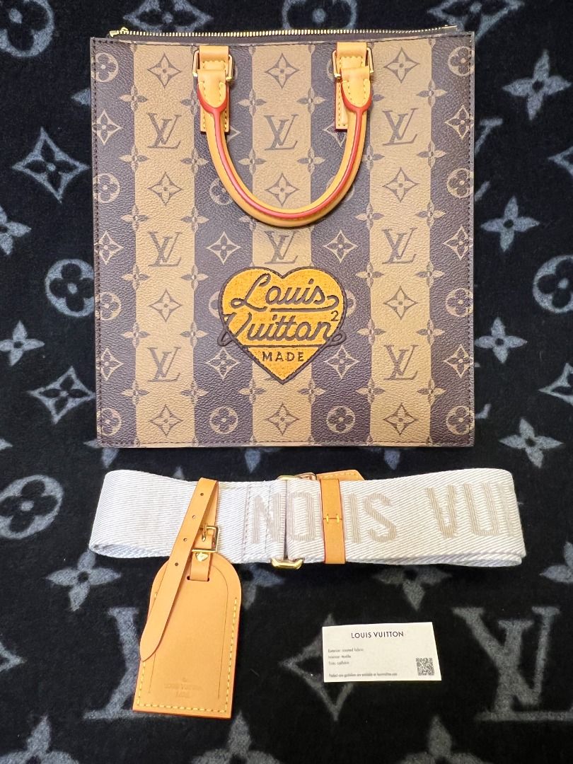 Louis Vuitton Nigo Sac Plat Cross Limited Edition Stripes Monogram