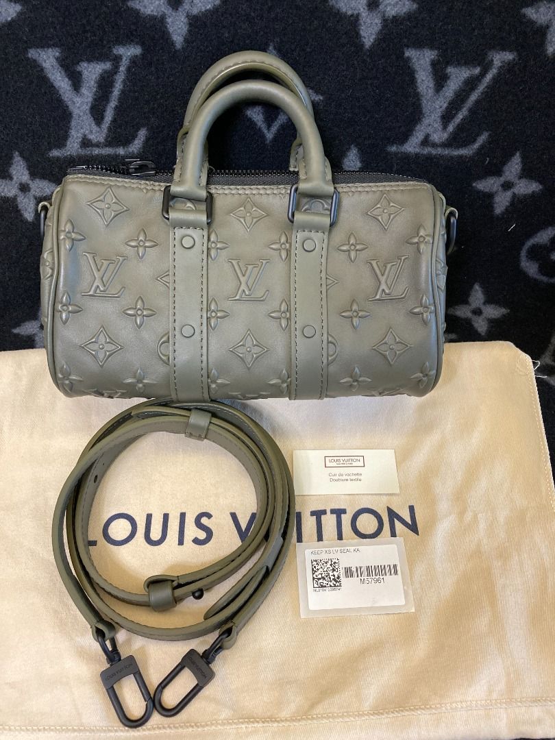 Louis Vuitton Keepall XS Taurillon Virgil Abloh Green Leather ref