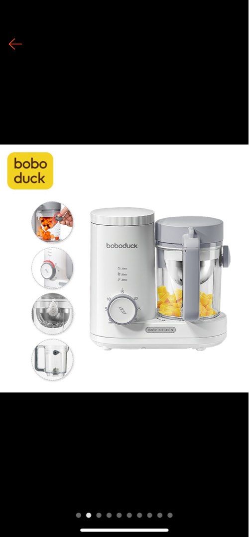 Baby Food Processor Boboduck Steamer Blender 4 in 1, Babies & Kids