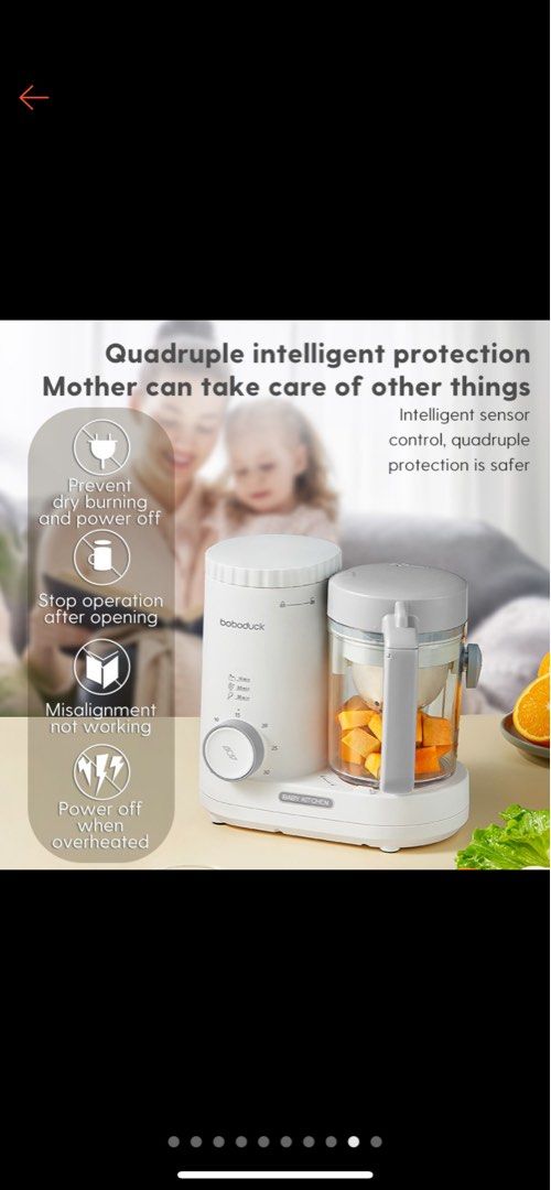 Baby Food Processor Boboduck Steamer Blender 4 in 1, Babies & Kids