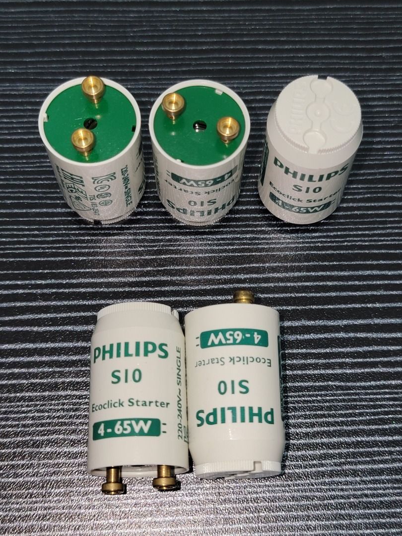 飛利浦 Philips S10 Ecoclick Starter 4-65W 光管士撻 啓動器 Made in Holland 荷蘭製造 每粒 ...