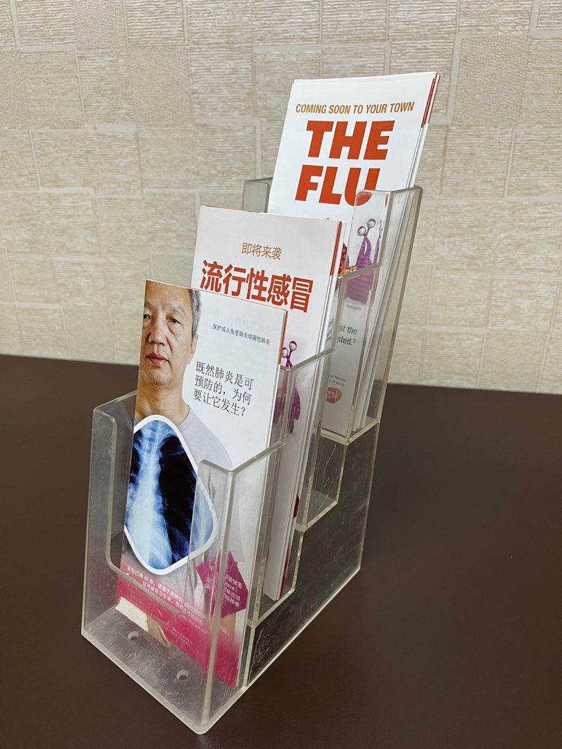 Acrylic brochure pamphlet Display Stand, Women's Fashion, Jewelry