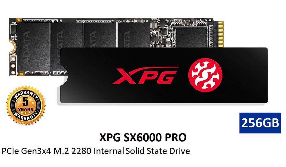 ADATA XPG SX6000 Pro NVMe SSD 256GB Computers Tech Parts