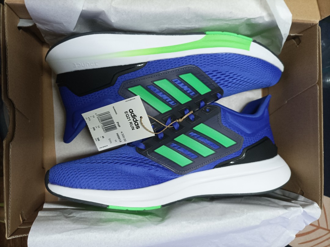 Adidas running eq21 run shoes blue, Men's Fashion, Footwear, Sneakers ...