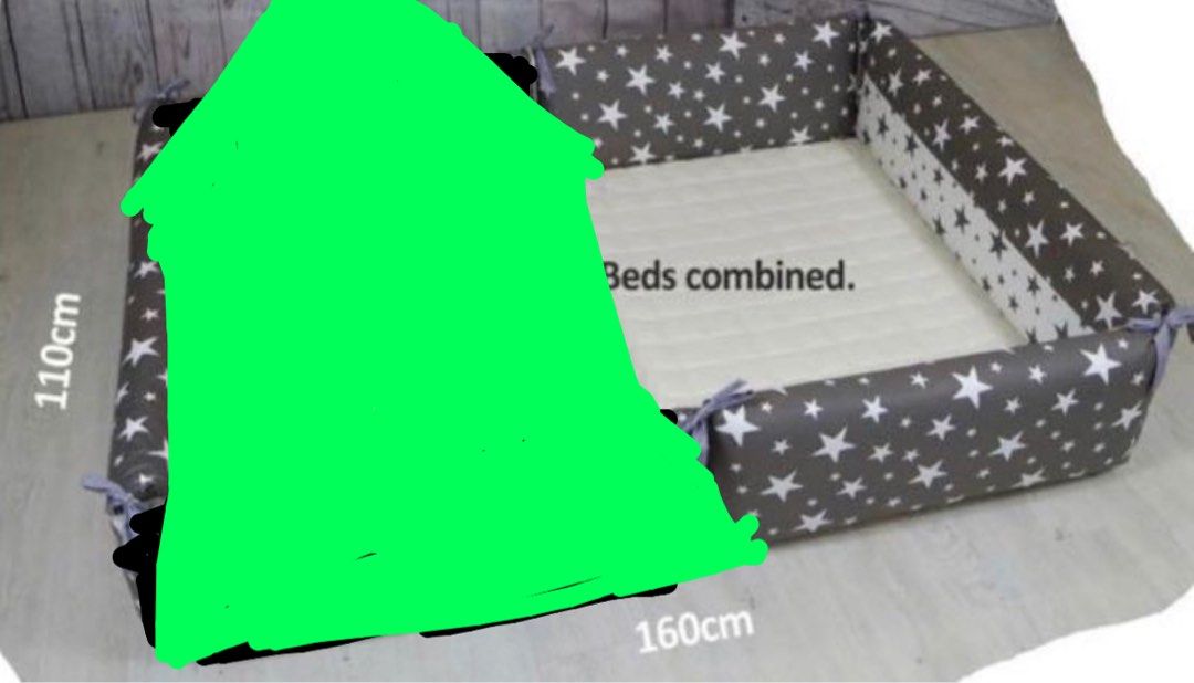 Aguard Large Size Bumper Bed, Babies & Kids, Baby Nursery & Kids