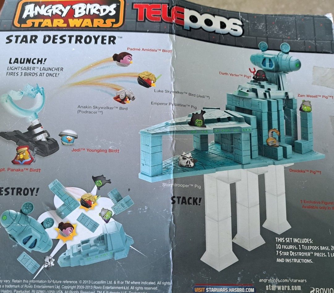 Angry birds star wars telepods star hot sale destroyer set