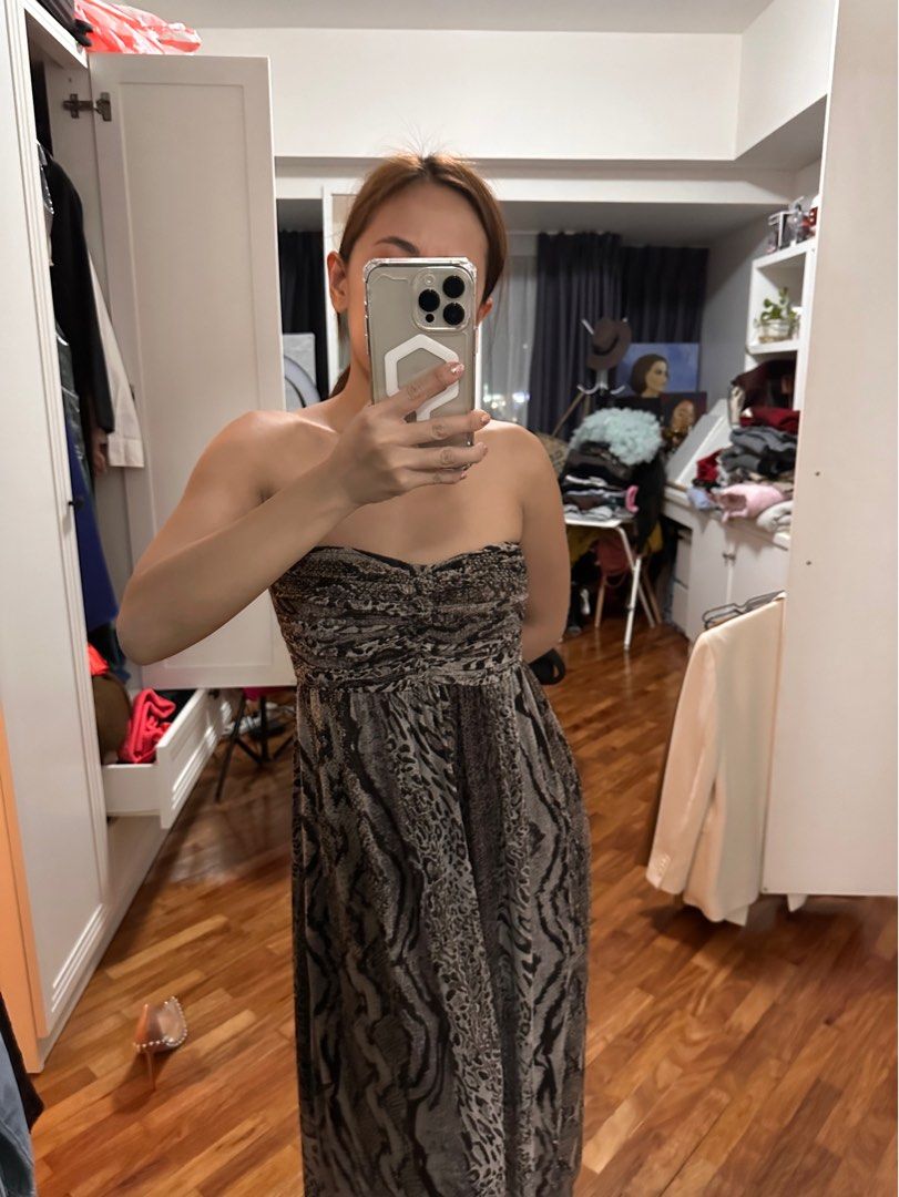 Leopard print tube dress on sale