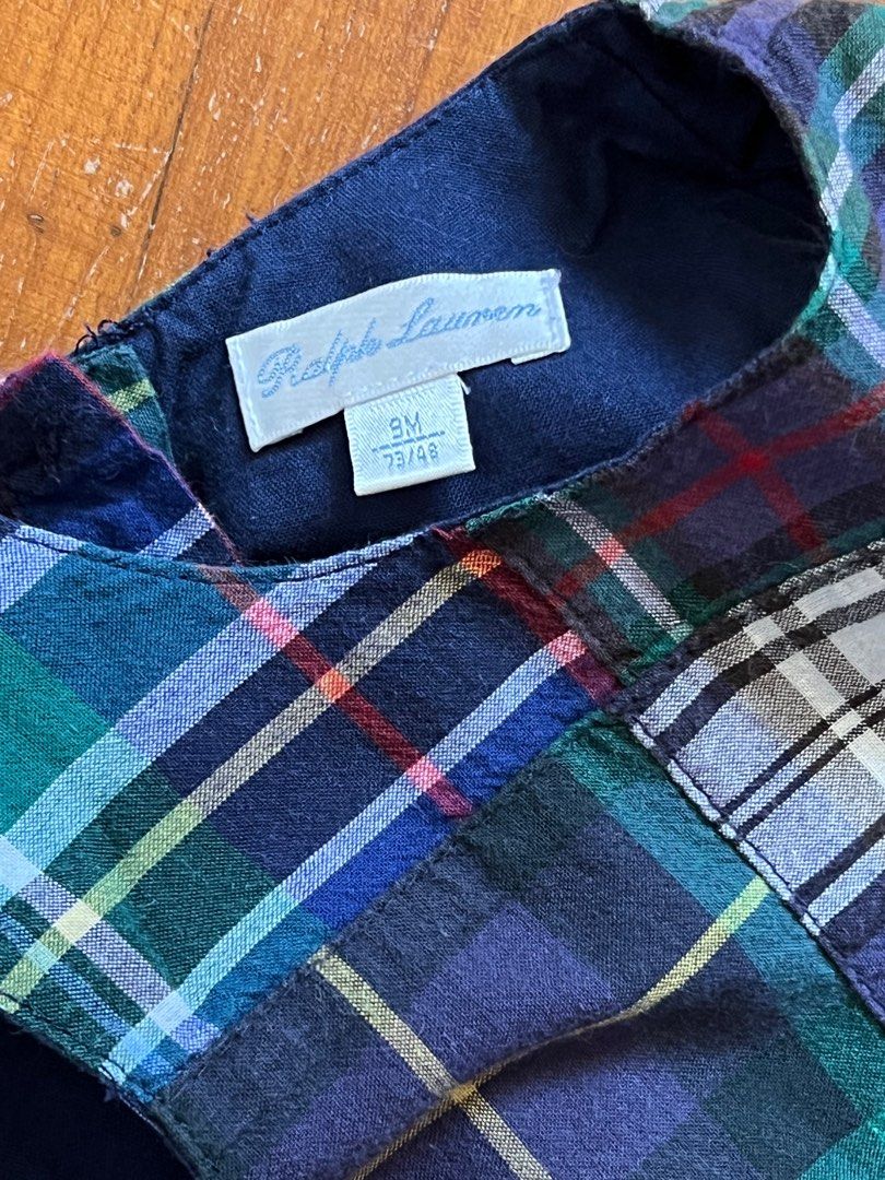 Ralph lauren baby girl tartan dress discount