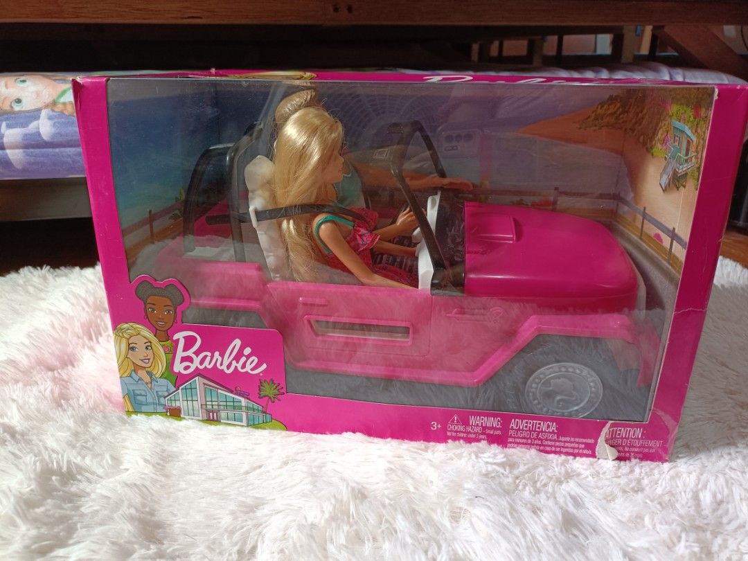 Barbie Car set with barbie and ken, Hobbies & Toys, Toys & Games on