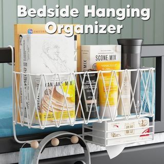 Bedside Hanging Organizer w/ Tissue Holder