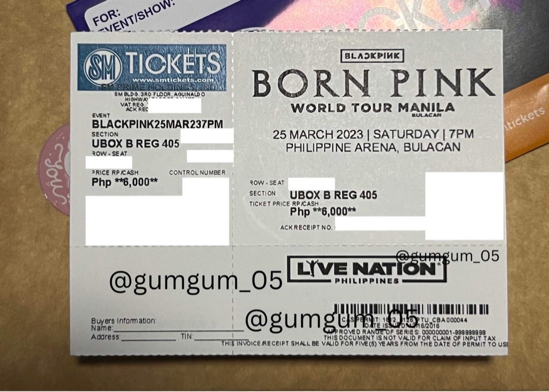born pink tour la tickets