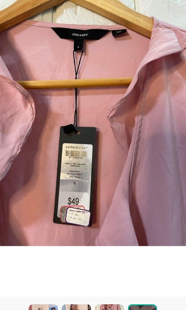 Blush pink wrap around dress Vero Moda (Category: Dresses) located in Manila. Submitted by kathythingz (Listing ID 1198413420, Image 2). Description: RFS: Hindi kasya.