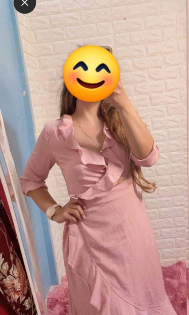 Blush pink wrap around dress Vero Moda (Category: Dresses) located in Manila. Submitted by kathythingz (Listing ID 1198413420, Image 3). Description: RFS: Hindi kasya.
