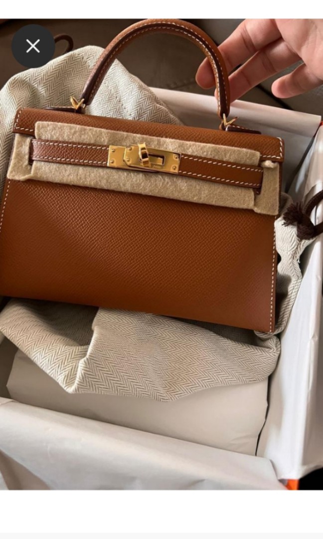 Hermes Kelly 20 Etoupe ghw BNIB - Kelly mini Etoupe, Luxury, Bags & Wallets  on Carousell