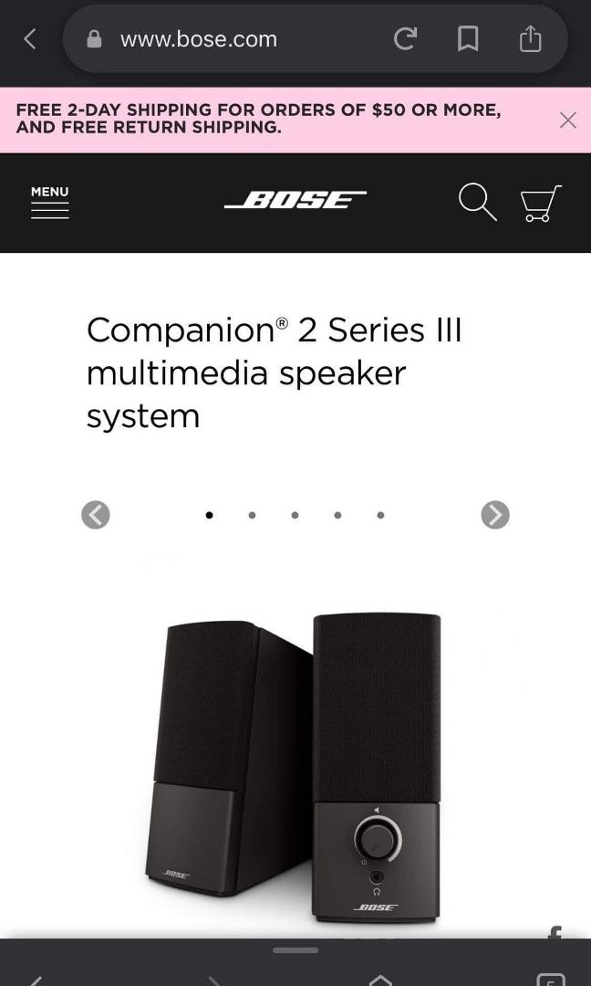 REPRICEDBOSE companion *2 series 111 multimedia speaker system,, Audio, Soundbars, Speakers