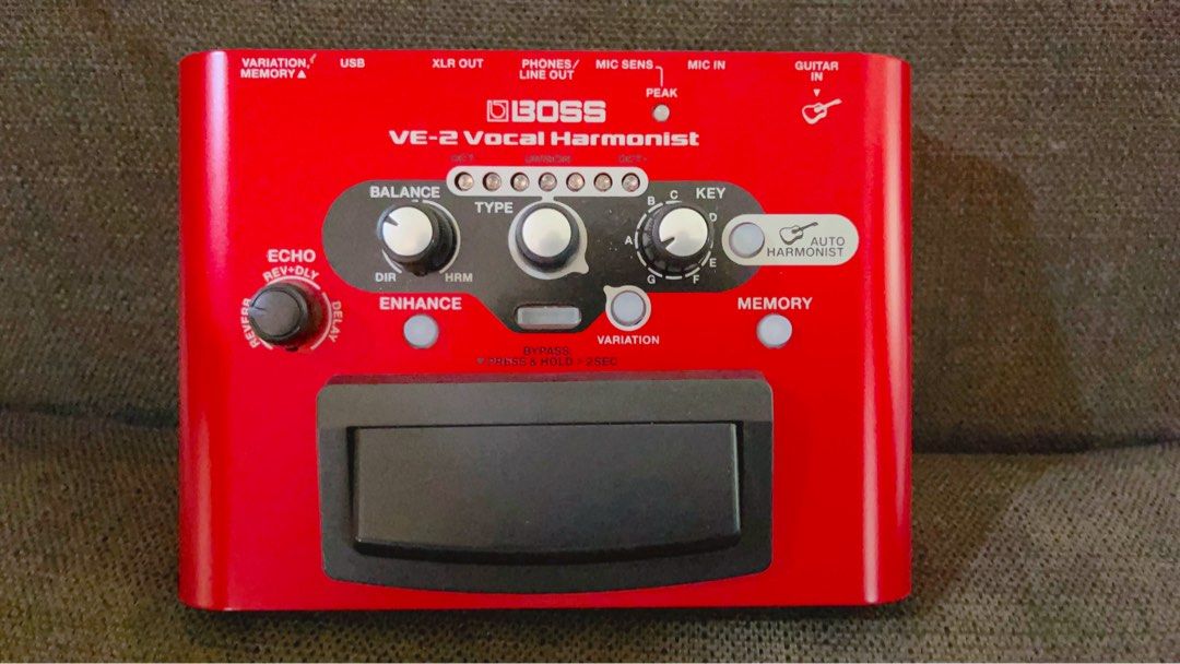BOSS VE2 Vocal Harmonist Pedal, Hobbies & Toys, Music & Media, Music