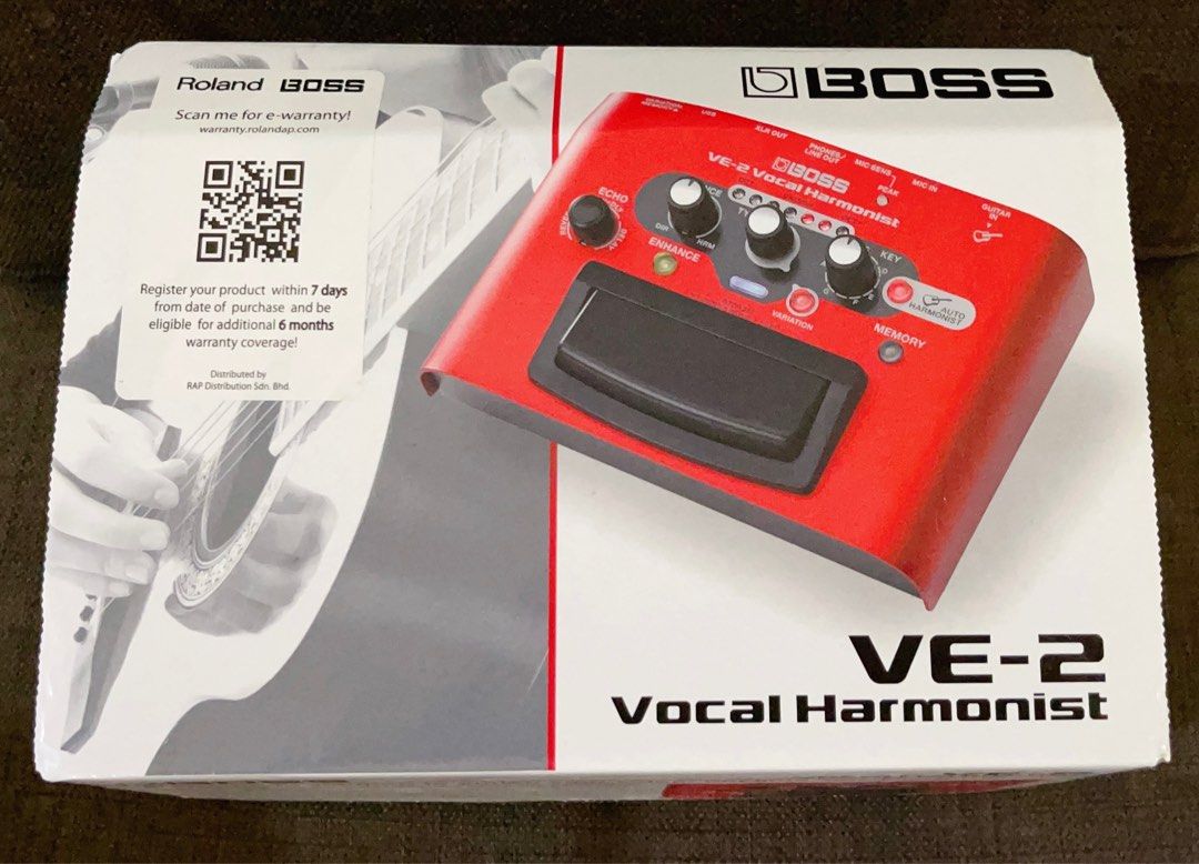 BOSS VE2 Vocal Harmonist Pedal, Hobbies & Toys, Music & Media, Music