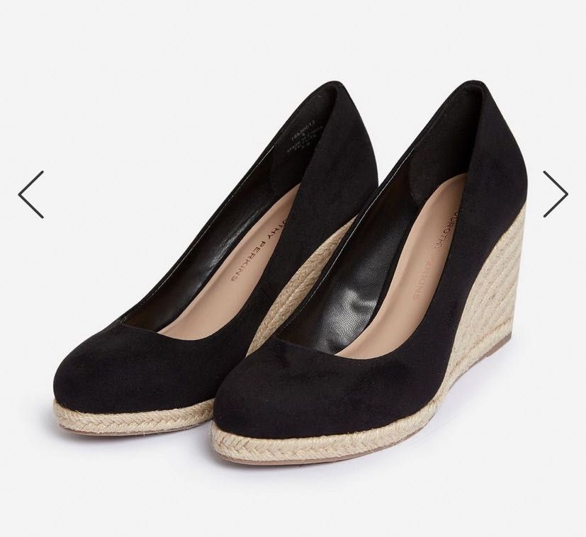 Dorothy perkins black wedges clearance