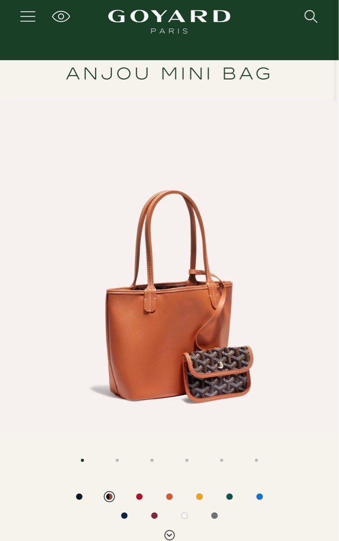 Anjou leather handbag Goyard Brown in Leather - 32090926