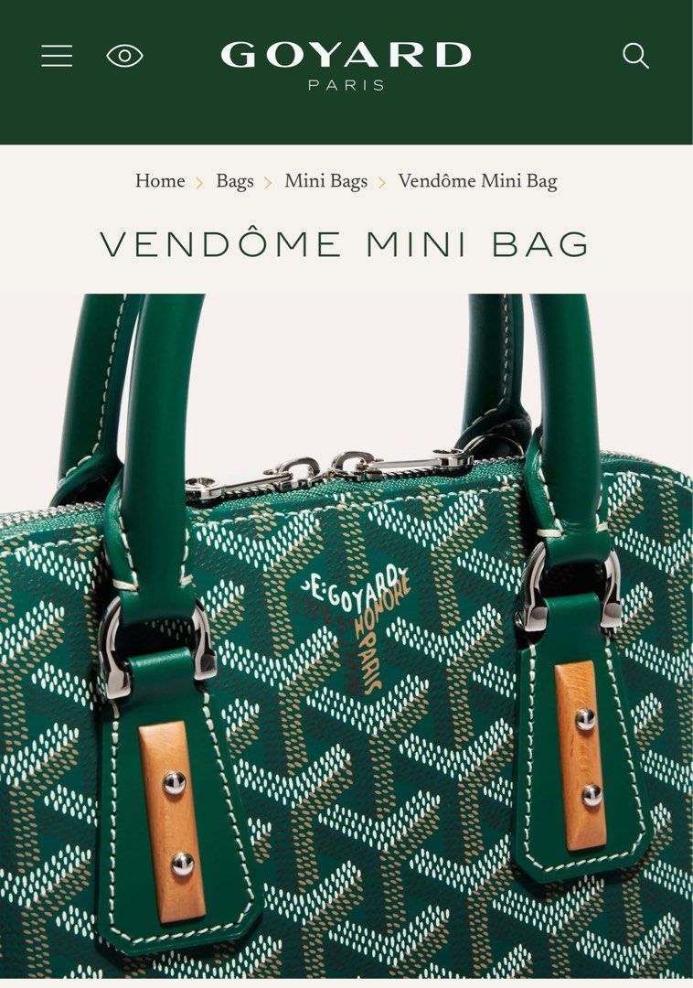 Pre-order Goyard Vendome Mini Size, Luxury, Bags & Wallets on Carousell