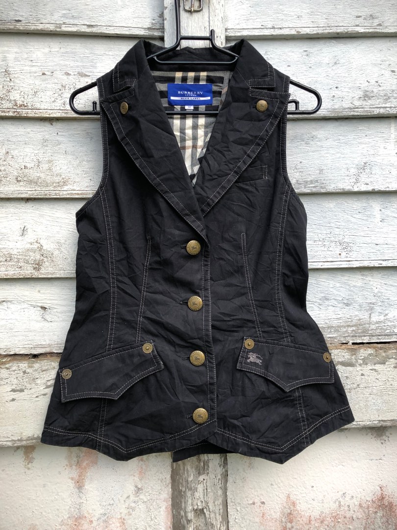 Burberry vest top womens black