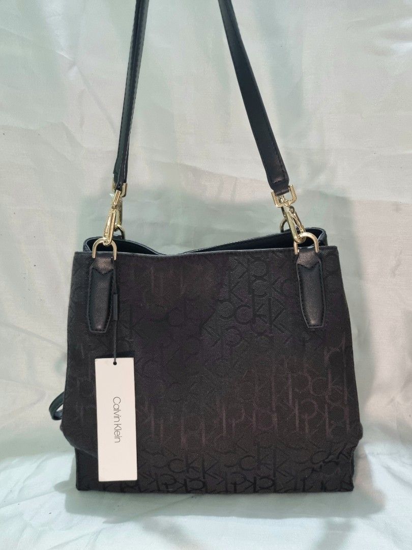 Calvin klein elaine shop signature triple compartment tote