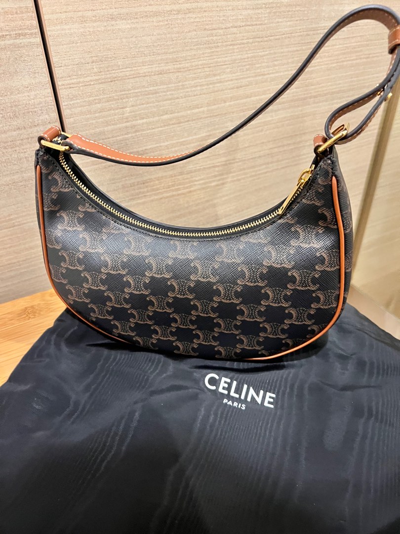 CELINE AVA BAG IN TRIOMPHE CANVAS AND CALFSKIN TAN, Luxury, Bags ...