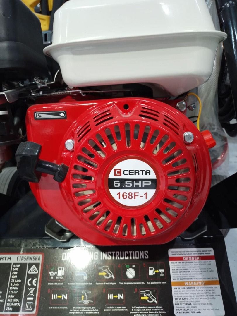 Certa 196cc petrol high pressure shop washer