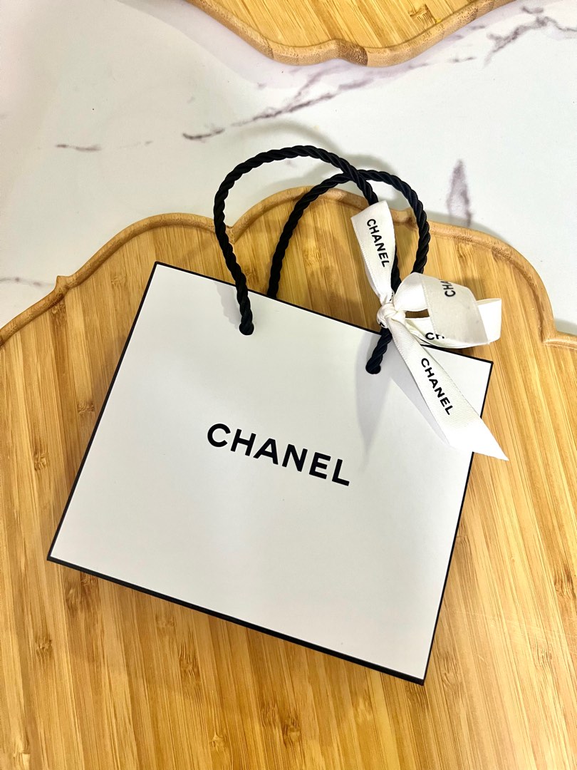 Chanel paper shopping best sale bag