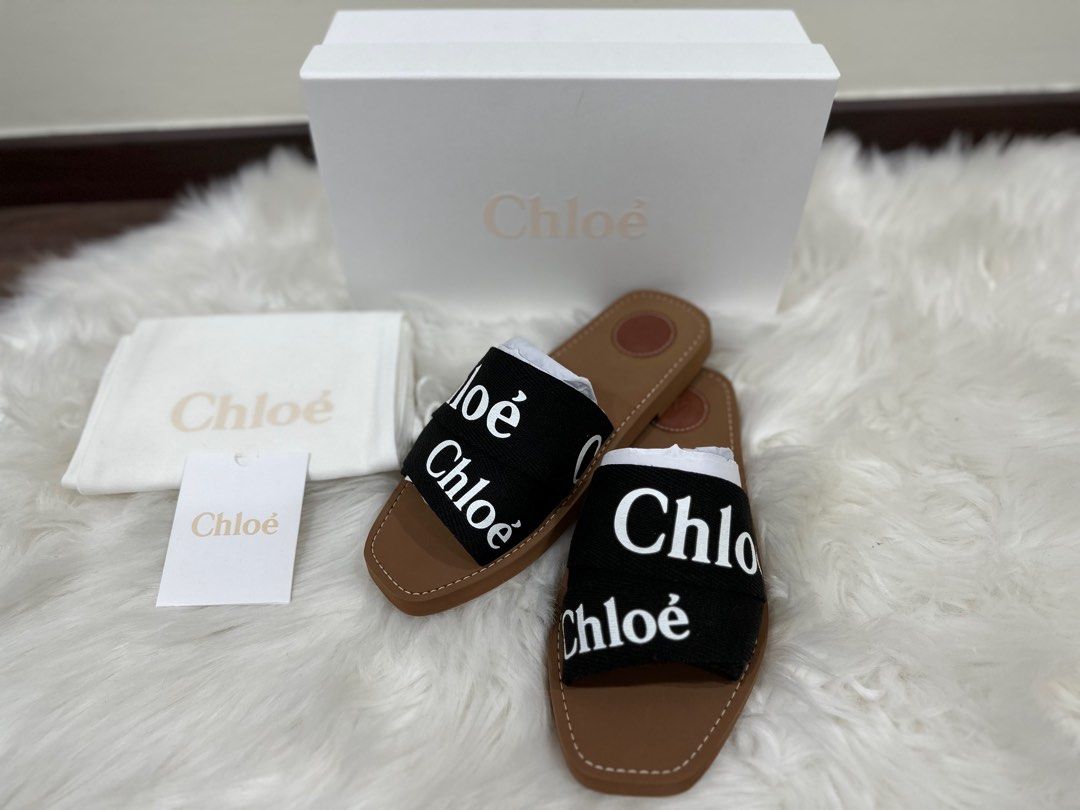 Chloe slides black outlet