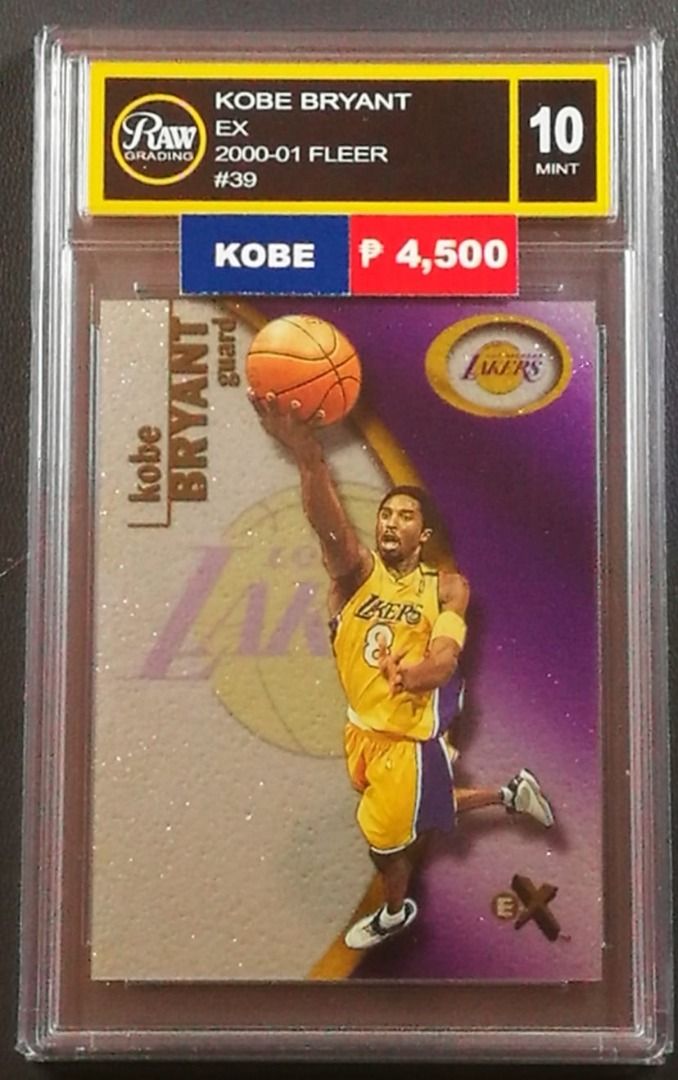 Christmas Sale! Kobe Bryant 2000 Fleer EX Pre-Graded Raw Card 
