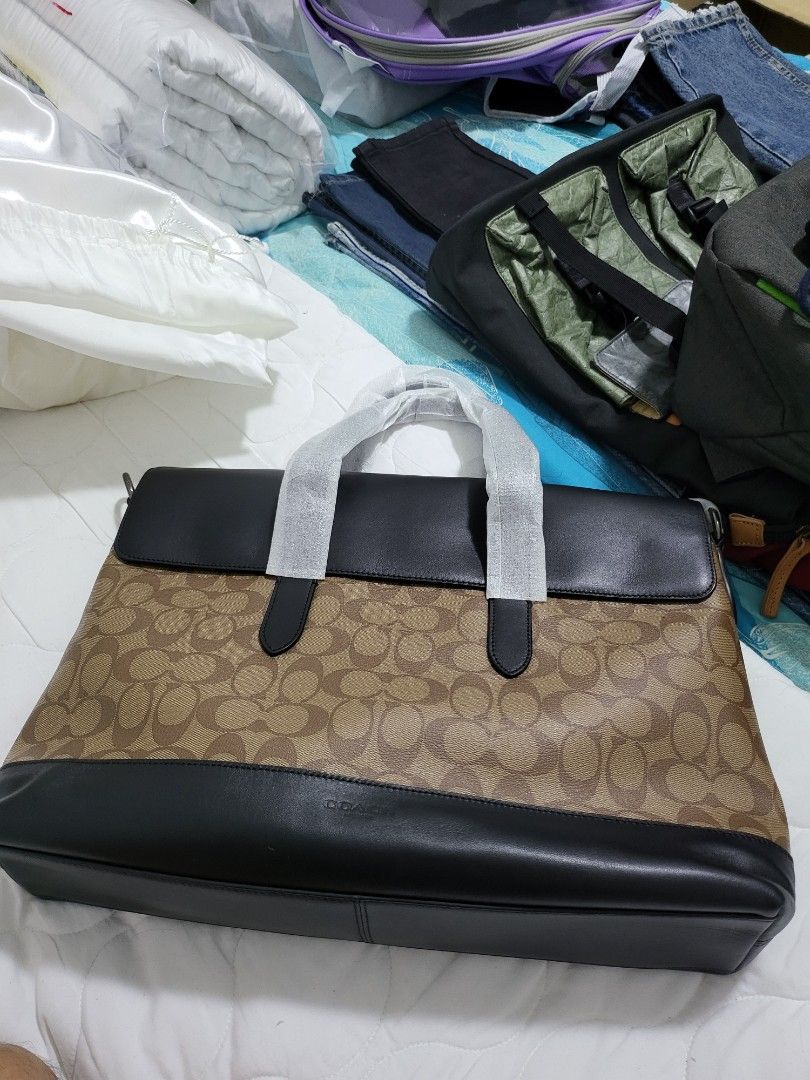 Coach Men Laptop Bag (Business), Men's Fashion, Bags, Briefcases on