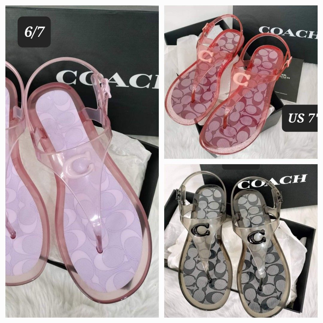 Coach Natalee Jelly Sandals, Women's Fashion, Footwear, Sandals on Carousell