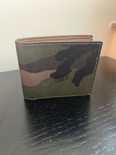 Coach wallet 銀包 迷彩pattern
