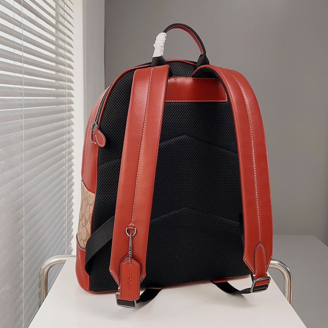 Red coach new arrivals backpack
