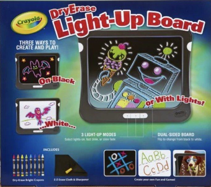 Crayola DryErase LightUp Board, Hobbies & Toys, Toys & Games on Carousell