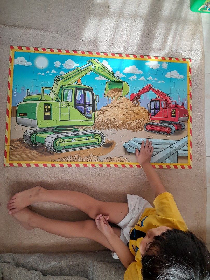 Diggers Floor Puzzle, Hobbies & Toys, Toys & Games on Carousell