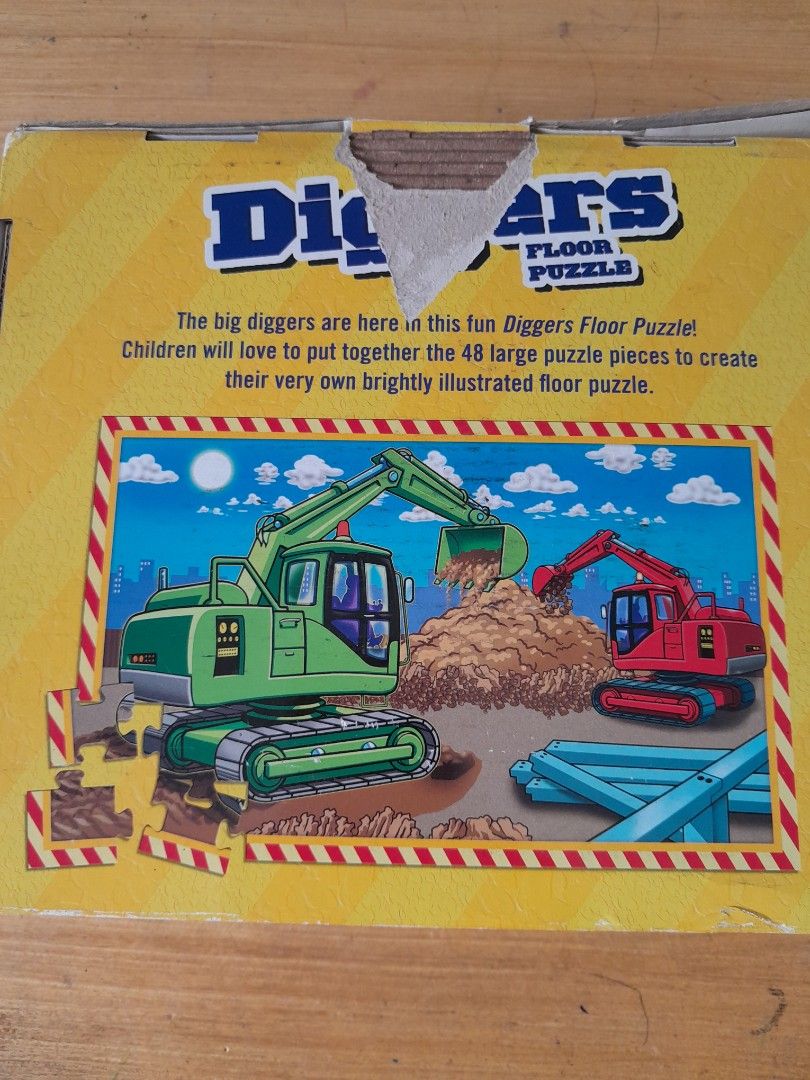 Diggers Floor Puzzle, Hobbies & Toys, Toys & Games on Carousell