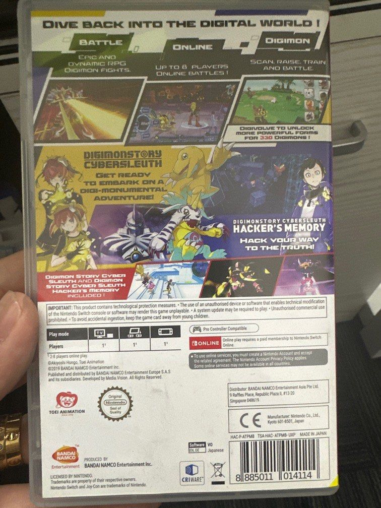 Digimon Story Cybersleuth for Nintendo Switch, Video Gaming, Video ...