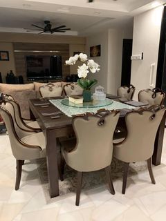Dining Table Set with 8 chairs