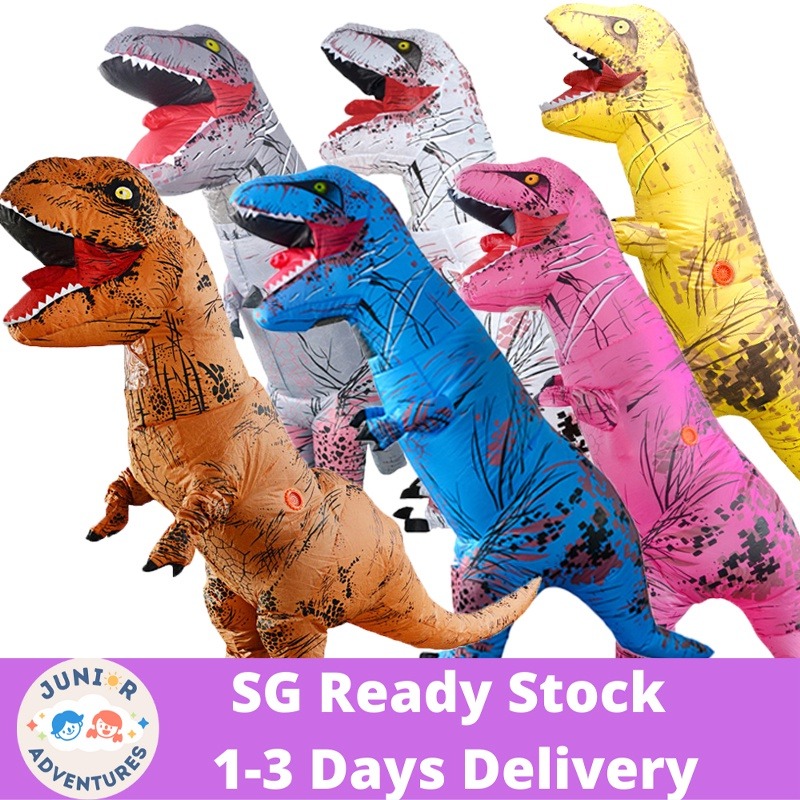 Aiwendish Inflatable Skeleton Dinosaur Costume – Blow-Up T-Rex Jumpsuit With Wings For Halloween & Parties - View #13