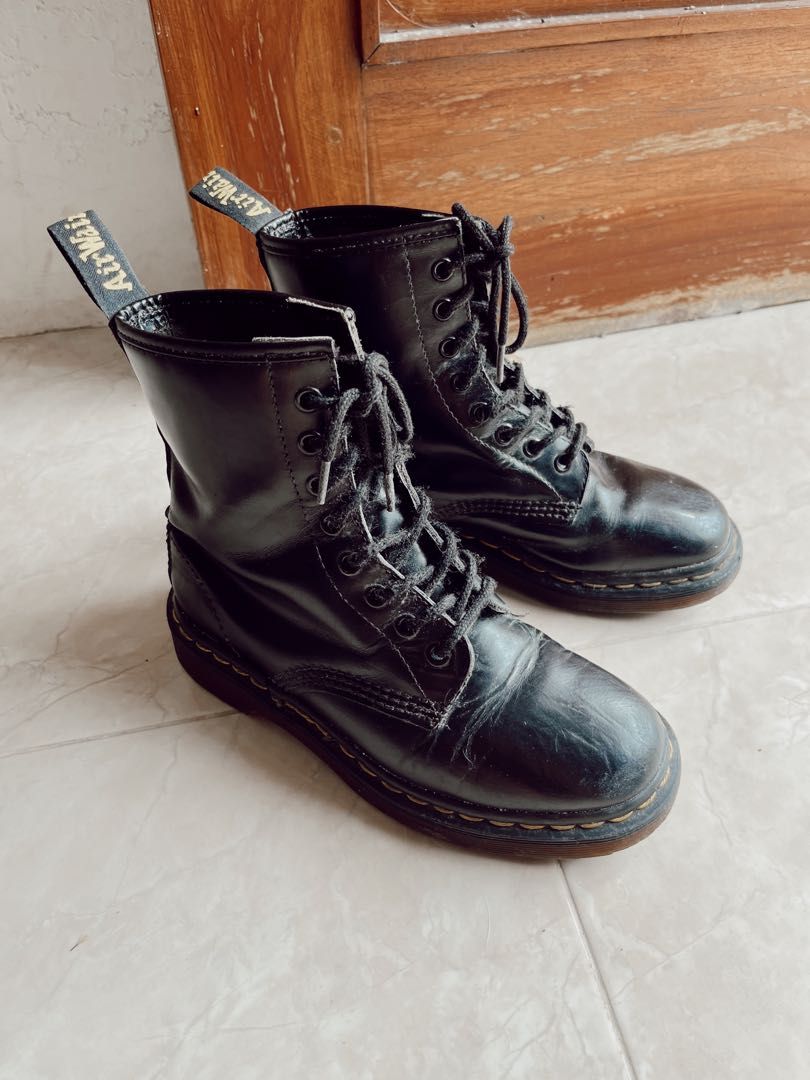Black Used Doc Martens 1460 Dr Martens 1460 Black England