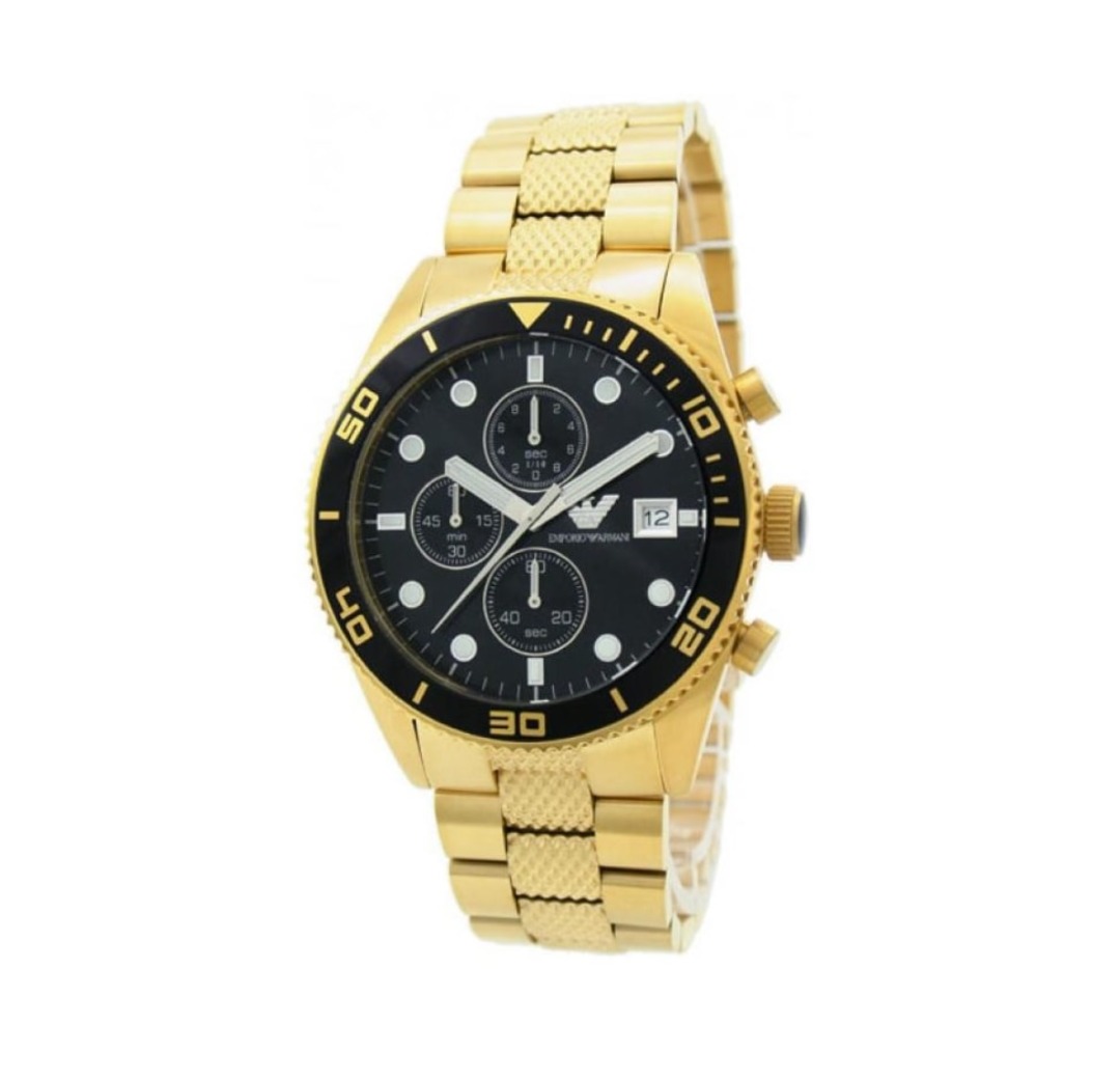Giorgio armani gold discount watch