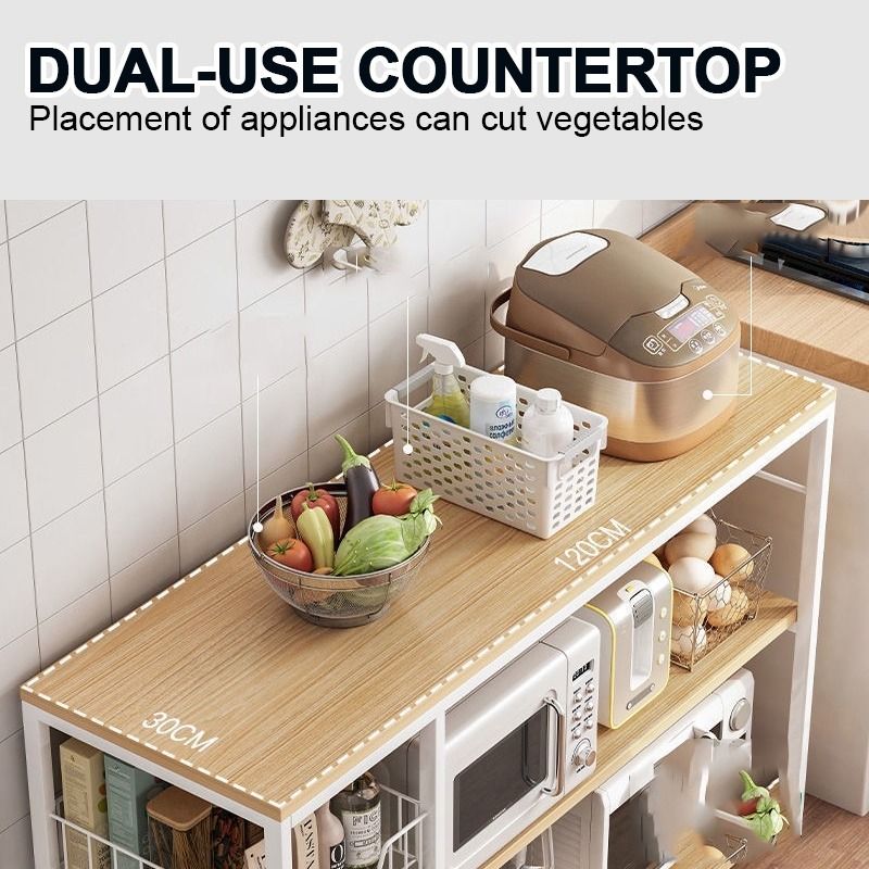 Extra Large Kitchen Rack Storage Organizer Holder Shelf Floor-standing ...