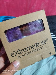 Extremerate Joycon Transparent Purple Shells