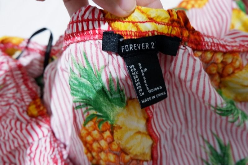Forever 21 pineapple dress discount